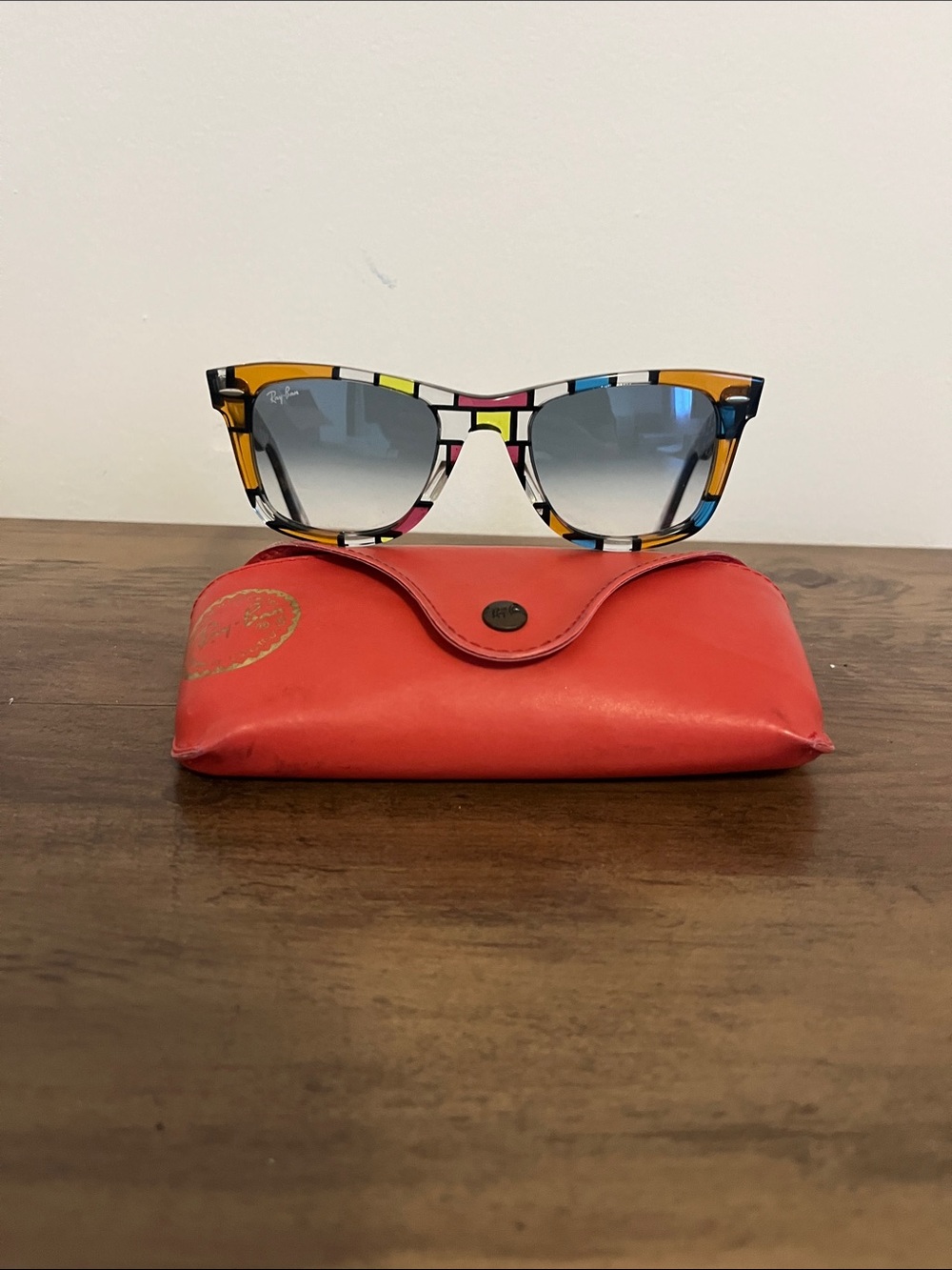 Ray-Ban wayfarer Colorblock Sunglasses - Yellow/Blue/Pink/Black